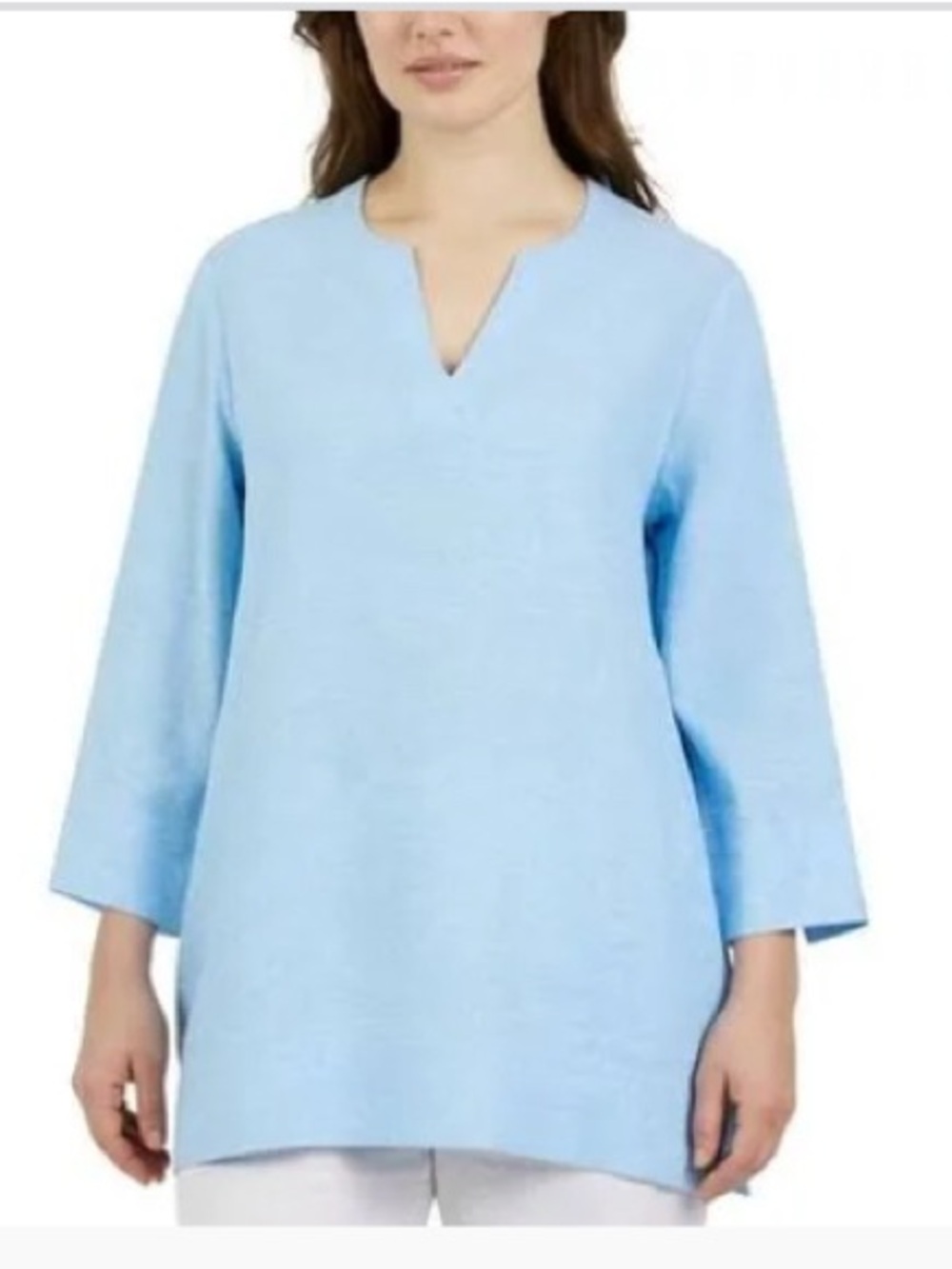 Lands' End Light Blue Women's Tunic Top